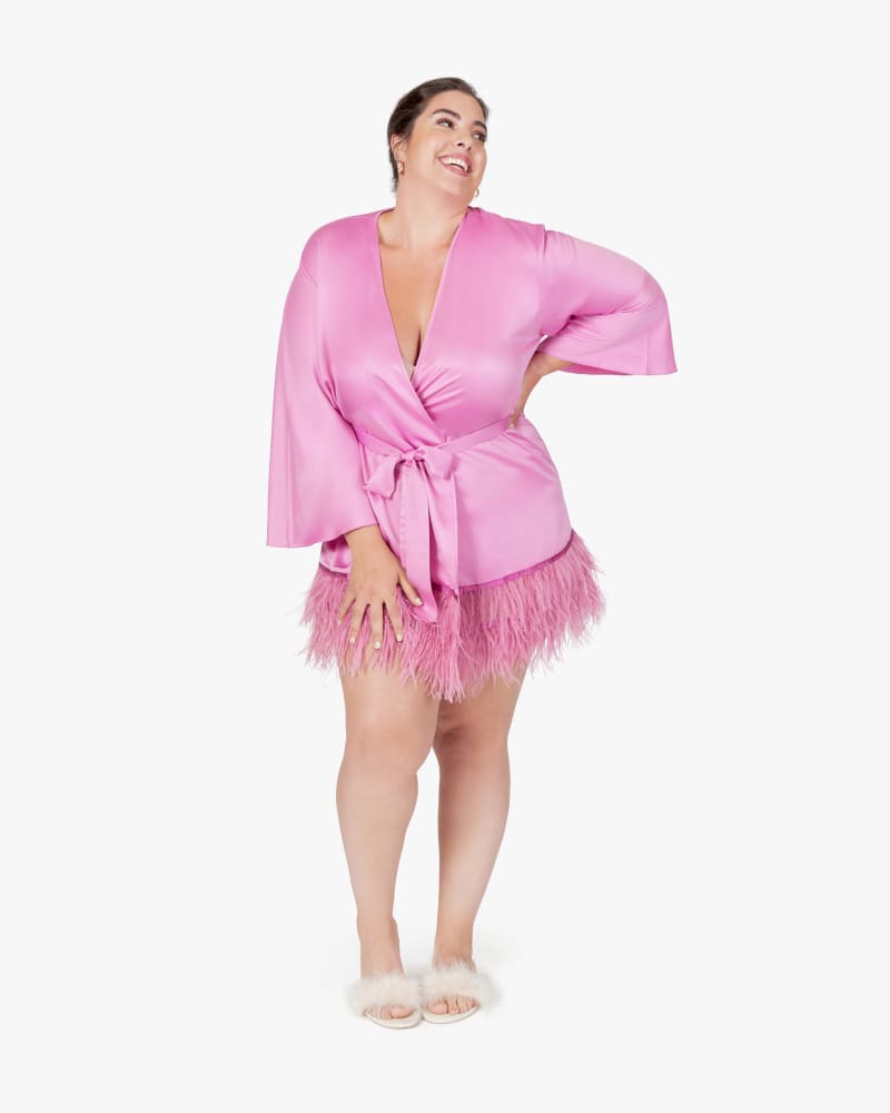 Plus size model wearing Swan Cover-Up by RYA COLLECTION | Dia&Co | dia_product_style_image_id:184662